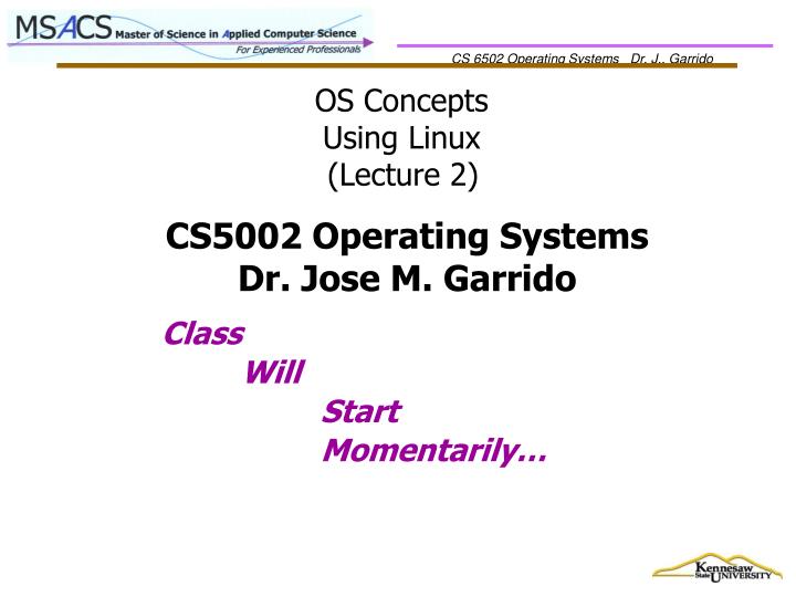 os concepts using linux