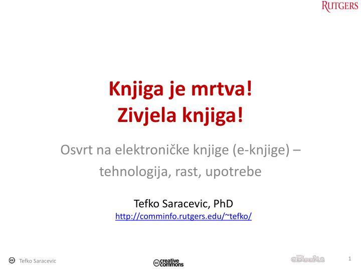 knjiga je mrtva zivjela knjiga