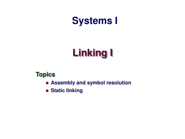 linking i