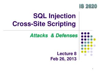 SQL Injection Cross-Site Scripting