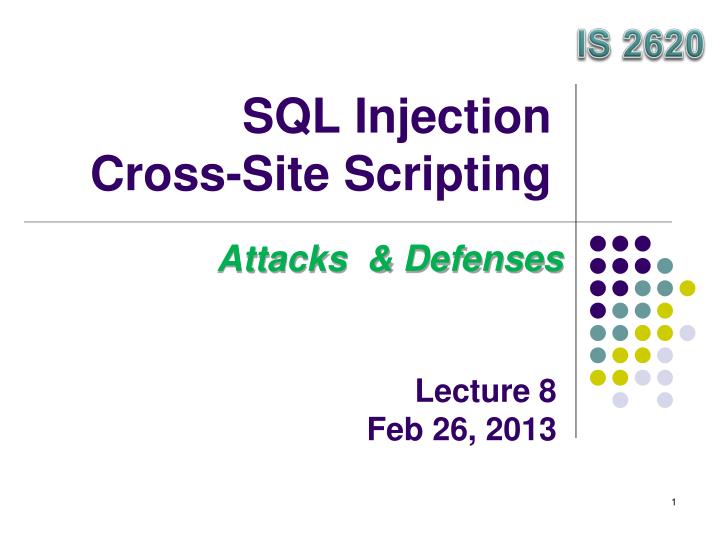 sql injection cross site scripting