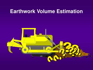 Earthwork Volume Estimation