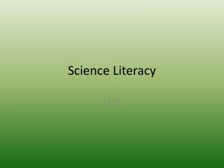 science literacy