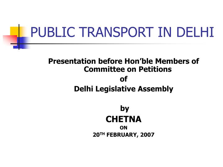 public transport in delhi