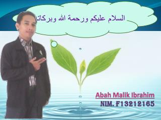 abah malik ibrahim nim f 13212165