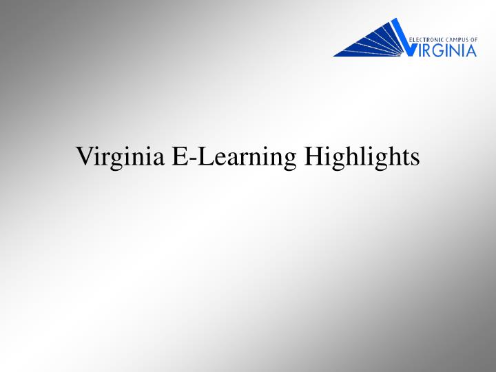 virginia e learning highlights