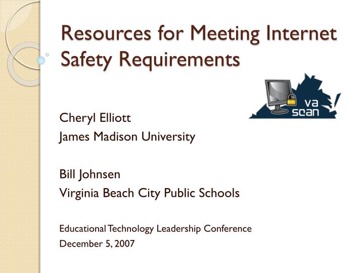 resources for meeting internet safety requirements