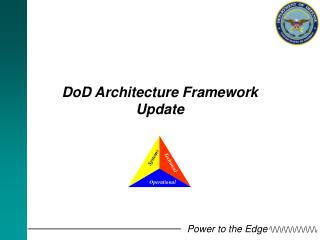 DoD Architecture Framework Update