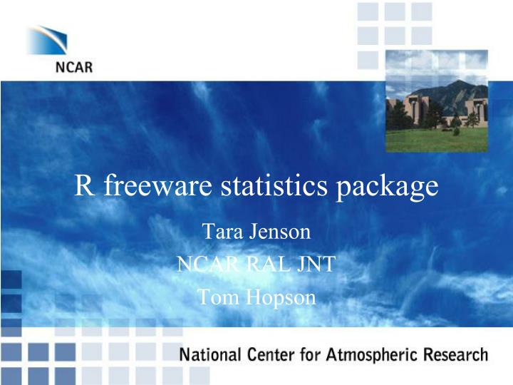r freeware statistics package