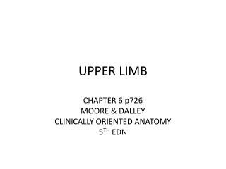 UPPER LIMB
