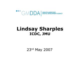 Lindsay Sharples ICDC, JMU