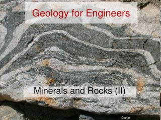 Geology for Engineers