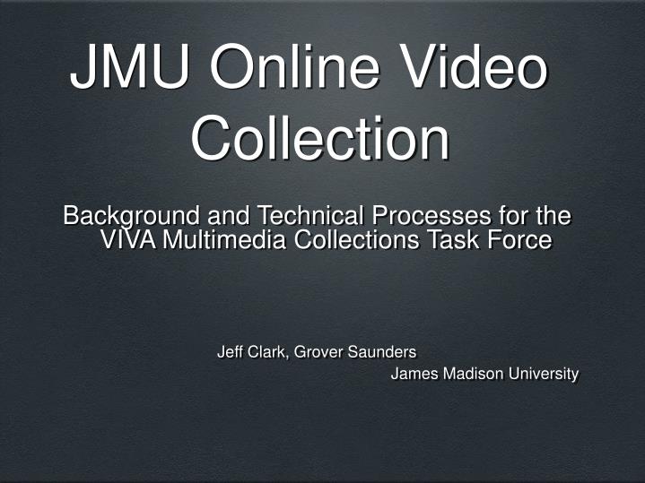 jmu online video collection