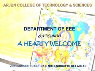 ARJUN COLLEGE OF TECHNOLOGY &amp; SCIENCES