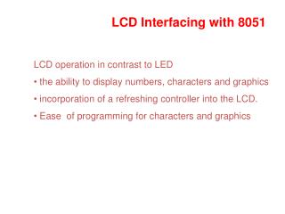 LCD Interfacing with 8051