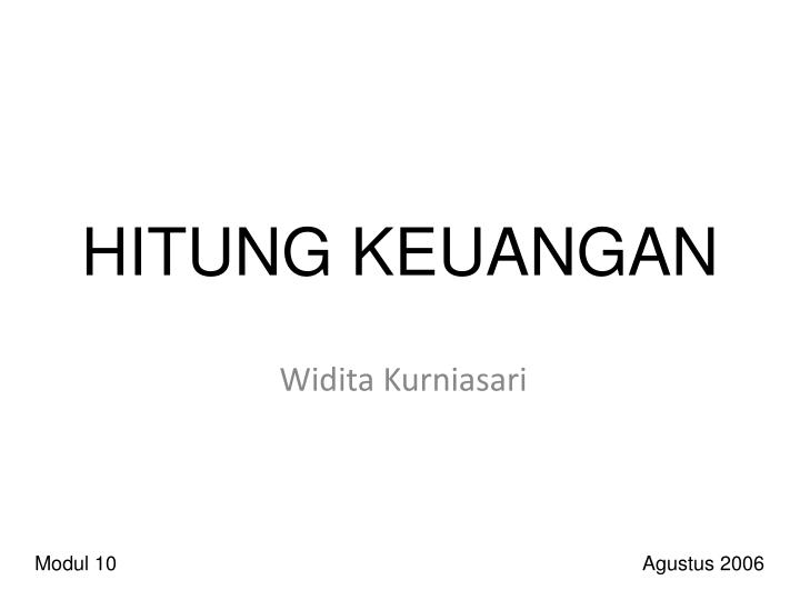 hitung keuangan