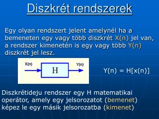 diszkr t rendszerek