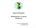What is Maintenance - slide 1