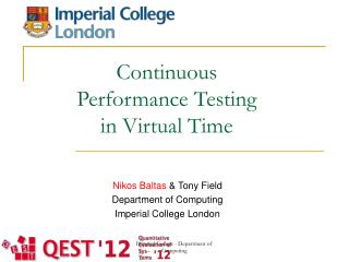 Continuous Performance Testing in Virtual Time