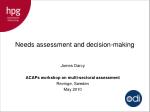 James Darcy ACAPs workshop on multi-sectoral assessment Revinge, Sweden May 2010 - slide 1