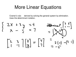 More Linear Equations