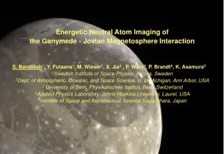 Energetic Neutral Atom Imaging of the Ganymede - Jovian Magnetosphere Interaction