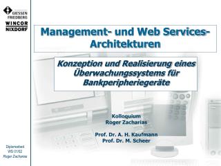 management und web services architekturen