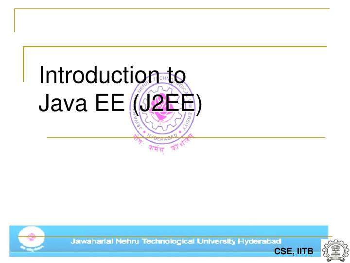 introduction to java ee j2ee