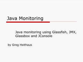 java monitoring