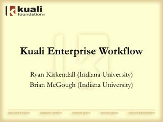 Kuali Enterprise Workflow