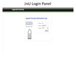 JnU Login Panel - slide 1