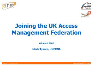 Joining the UK Access Management Federation