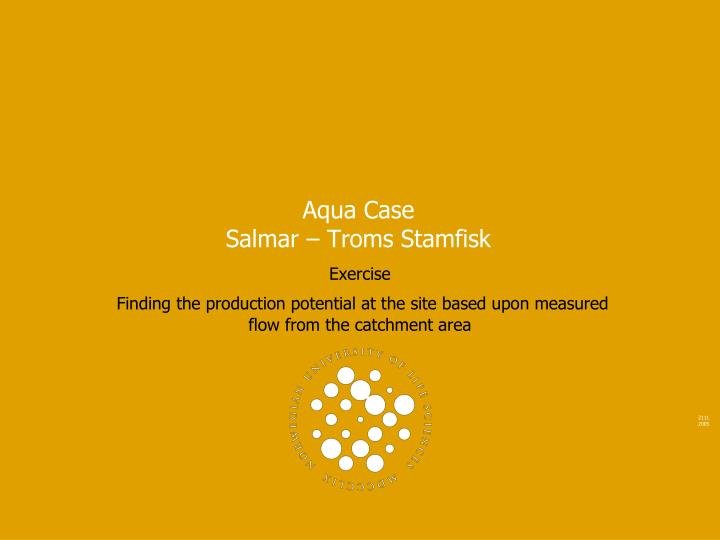 aqua case salmar troms stamfisk