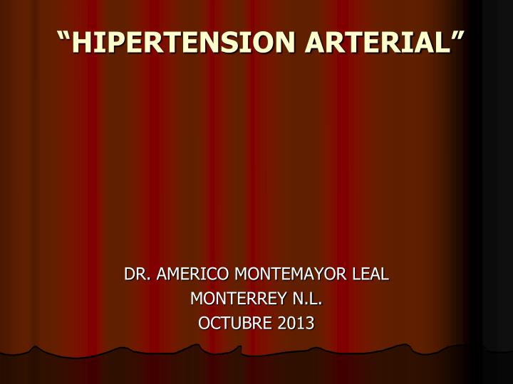 hipertension arterial