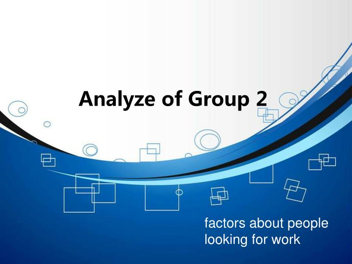 analyze of group 2