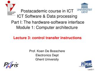 Lecture 3: control transfer instructions