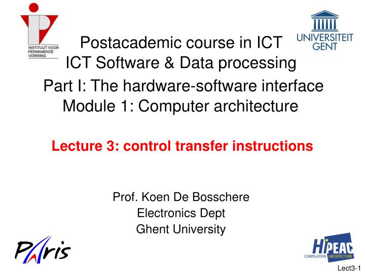 lecture 3 control transfer instructions