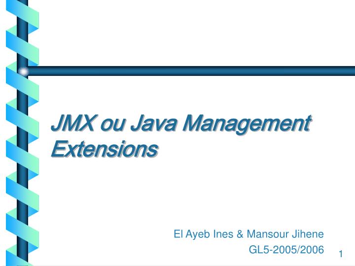 jmx ou java management extensions