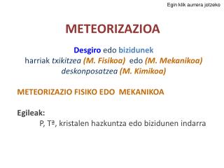 meteorizazioa