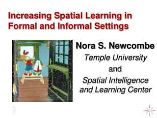 Increasing Spatial Learning in Formal and Informal Settings
