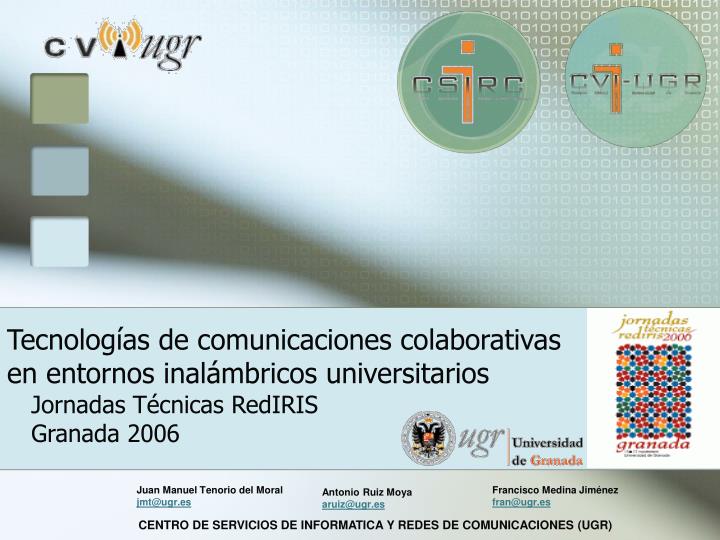 tecnolog as de comunicaciones colaborativas en entornos inal mbricos universitarios