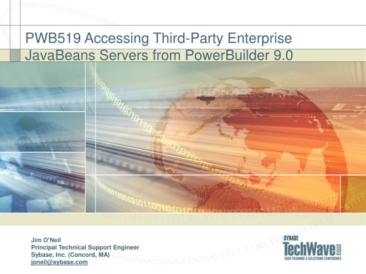 pwb519 accessing third party enterprise javabeans servers from powerbuilder 9 0