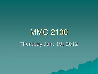 MMC 2100