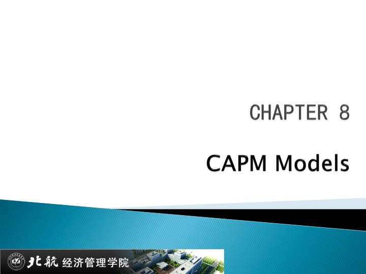 chapter 8 capm models
