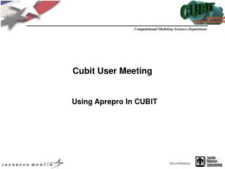 Cubit User Meeting