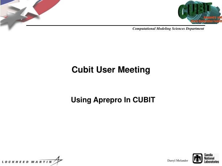 cubit user meeting