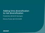 Enhancing Risk Management: Time Diversification in Reinsurance - slide 1