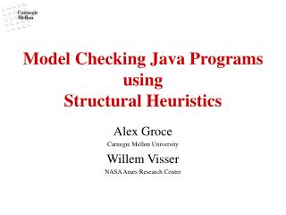 Model Checking Java Programs using Structural Heuristics