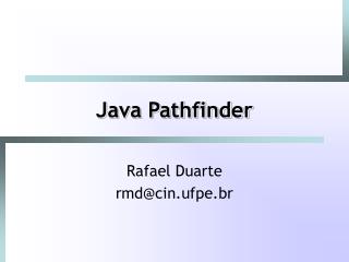 Java Pathfinder