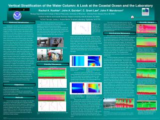 Vertical Stratification of the Water Column: A Look at the Coastal Ocean and the Laboratory